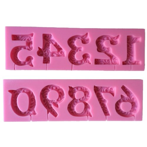 fancy numbers 0 to 9 silicone mould kenya