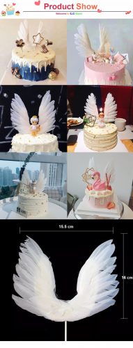 angel wing cake toppers